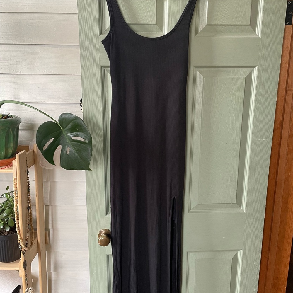 NWT- shapellx Women’s Black Tank Maxi Dress - Sleek Everyday Style